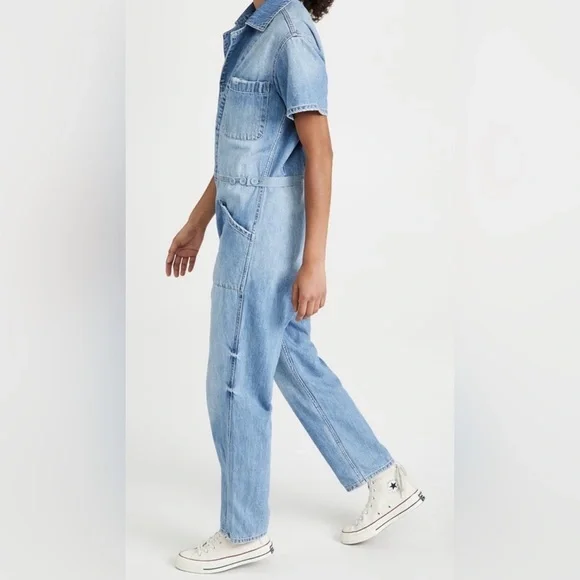 PISTOLA Grover denim relaxed jumpsuit - Picture 3 of 13